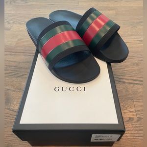 Gucci Nero men’s slides size 14 NIB never been worn
